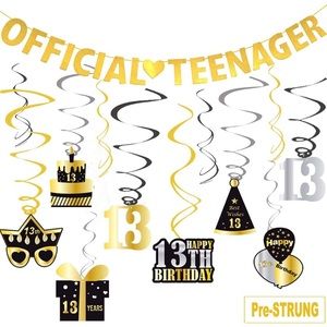 13 teen party decorations